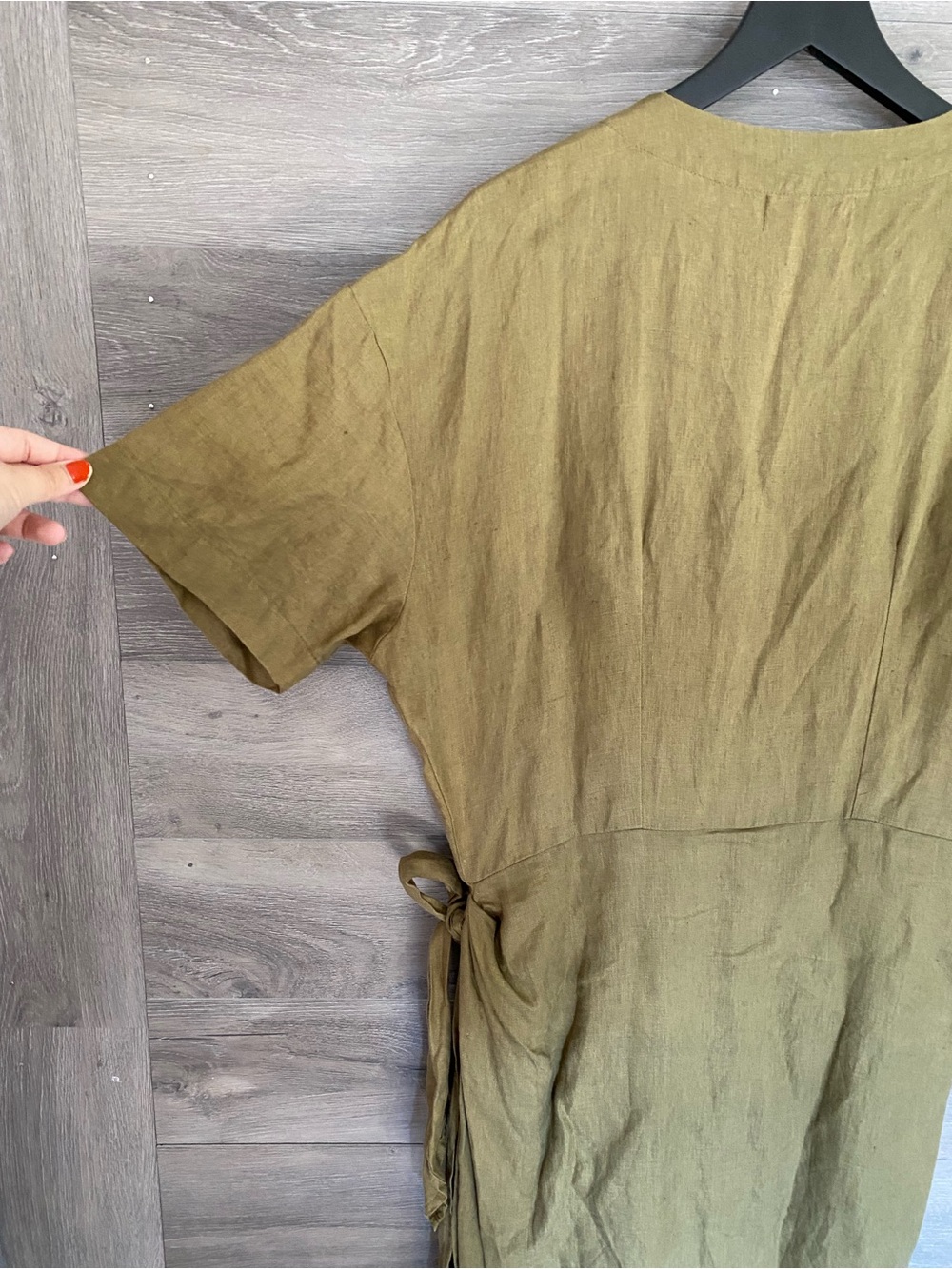 Myrah Penaloza Temple Wrap Playsuit Linen - Picture 7 of 9